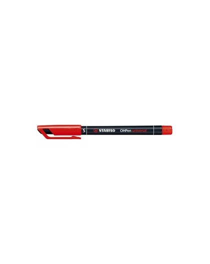 PENNARELLO STABILO OHPEN 841 PERMANENTE SUPERFINE ROSSO