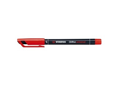 PENNARELLO STABILO OHPEN 841 PERMANENTE SUPERFINE ROSSO