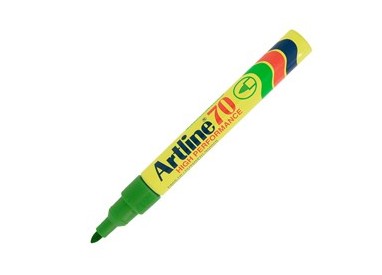 Marcatore artline A 70 permanente punta tonda verde