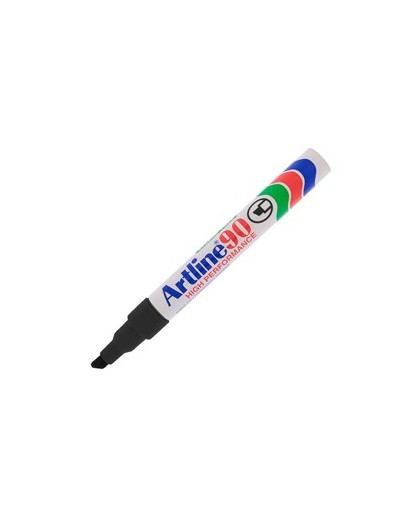 Marcatore artline A 90 permanente punta scalpello nero