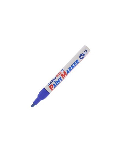 Marcatore artline A 400 punta tonda a vernice blu