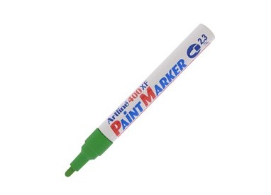 Marcatore artline A 400 punta tonda a vernice verde