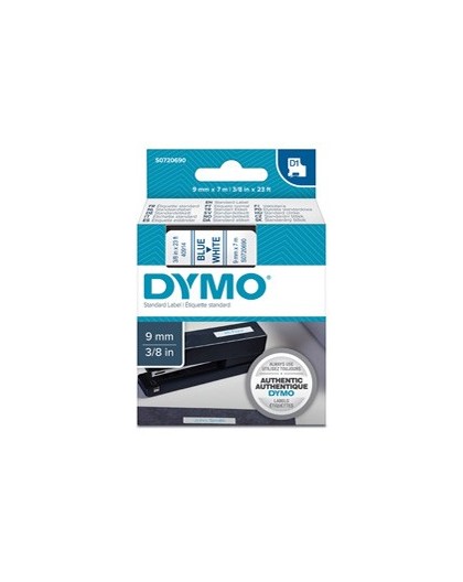 NASTRO DYMO TIPO D1 (9MMX7M) BLU/BIANCO 409140