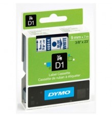 NASTRO DYMO TIPO D1 (9MMX7M) ROSSO/BIANCO 409150