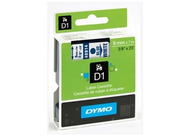 NASTRO DYMO TIPO D1 (9MMX7M) ROSSO/BIANCO 409150