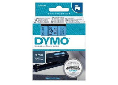 NASTRO DYMO TIPO D1 (9MMX7M) NERO/BLU 409160