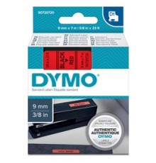 NASTRO DYMO TIPO D1 (9MMX7M) NERO/ROSSO 409170