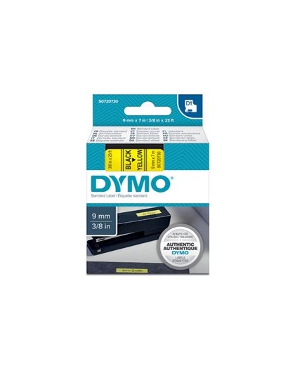 NASTRO DYMO TIPO D1 (9MMX7M) NERO/GIALLO 409180