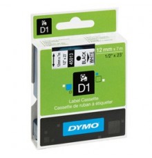 NASTRO DYMO TIPO D1 (12MMX7M) NERO/BIANCO 450130