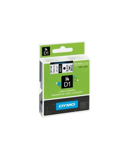 NASTRO DYMO TIPO D1 (12MMX7M) NERO/BIANCO 450130