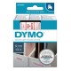 NASTRO DYMO TIPO D1 (12MMX7M) ROSSO/BIANCO 450150
