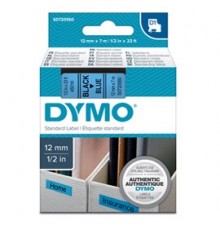 NASTRO DYMO TIPO D1 (12MMX7M) NERO/BLU 450160