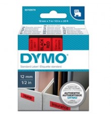 NASTRO DYMO TIPO D1 (12MMX7M) NERO/ROSSO 450170