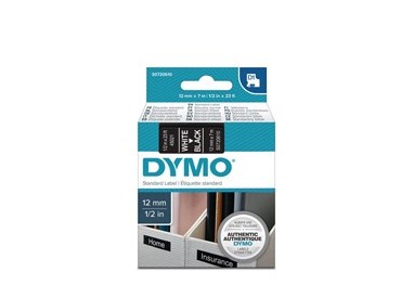 NASTRO DYMO TIPO D1 (12MMX7M) BIANCO/NERO 450210