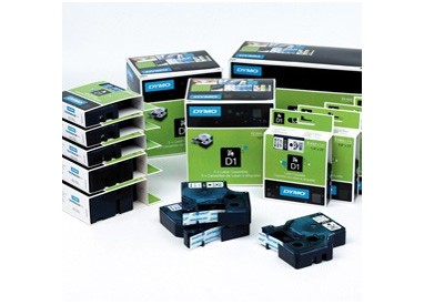NASTRO DYMO TIPO D1 (19MMX7MT) NERO/BLU 458060