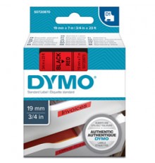 NASTRO DYMO TIPO D1 (19MMX7MT) NERO/ROSSO 458070