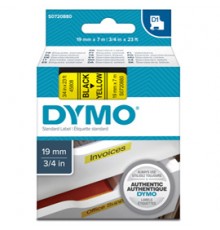 NASTRO DYMO TIPO D1 (19MMX7MT) NERO/GIALLO 458080