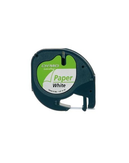 NASTRO IN CARTA DYMO LETRATAG 12MMX4M BIANCO 912000