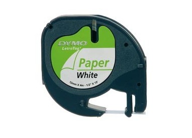 NASTRO IN CARTA DYMO LETRATAG 12MMX4M BIANCO 912000