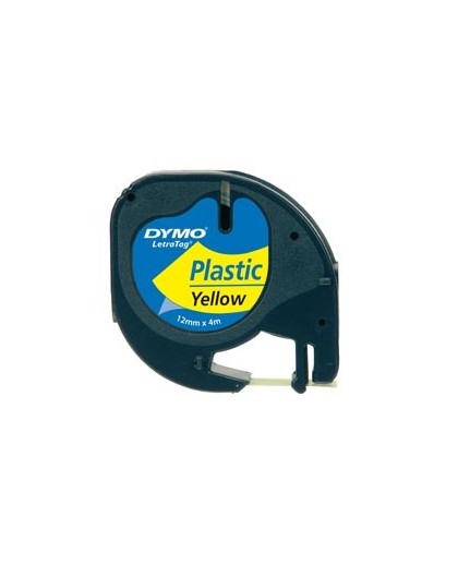 NASTRO IN PLASTICA DYMO LETRATAG 12MMX4M GIALLO 912020