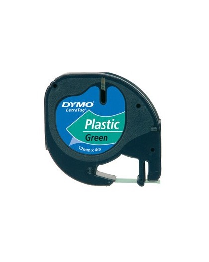 NASTRO IN PLASTICA DYMO LETRATAG 12MMX4M VERDE 912040