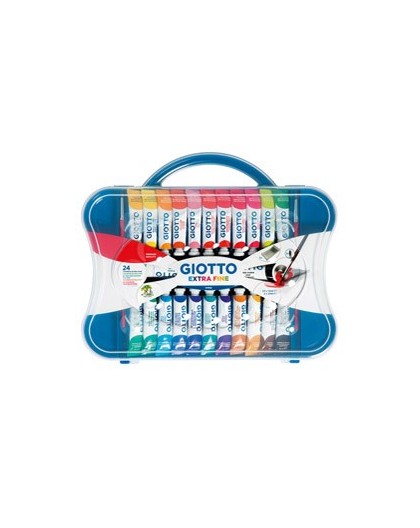 BOX 24 TUBETTI TEMPERA 12ML GIOTTO TUBO 4 ASSORTITO