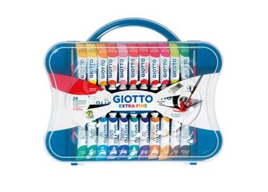 BOX 24 TUBETTI TEMPERA 12ML GIOTTO TUBO 4 ASSORTITO