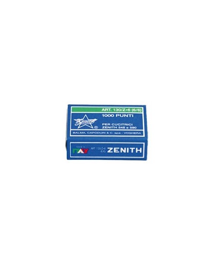 SCATOLA 1000 PUNTI ZENITH 130/Z6 (6/6) IN ACCIAIO ZINCATO