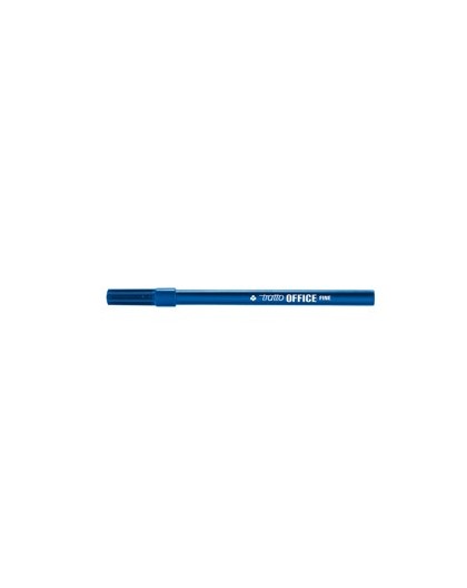 SCATOLA 12 PENNARELLI TRATTO OFFICE FINE BLU