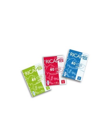 RICAMBI FORATI A5 1RIGO 80GR QUAXIMA 40FG 80GR PIGNA