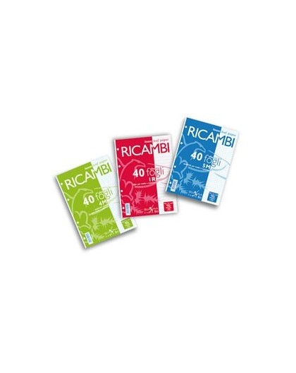 RICAMBI FORATI A4 10MM QUAXIMA 40FG 80GR PIGNA