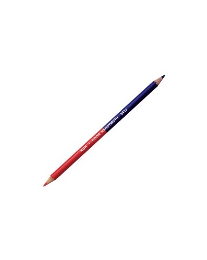 SCATOLA 12 MATITE BICOLORE SOTTILE ROSSO-BLU H3433 KOHINOOR