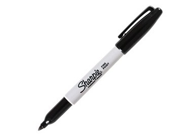 MARCATORE SHARPIE NERO PERMANENTE P.FINE