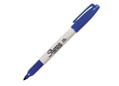 MARCATORE SHARPIE BLU PERMANENTE P.FINE