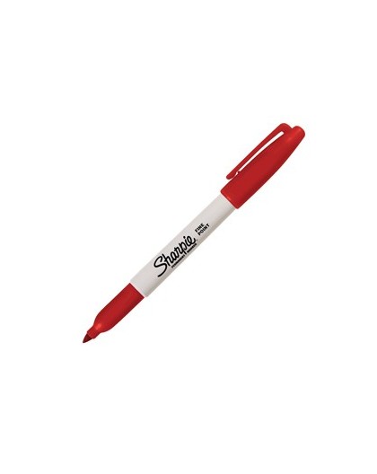 MARCATORE SHARPIE ROSSO PERMANENTE P.FINE