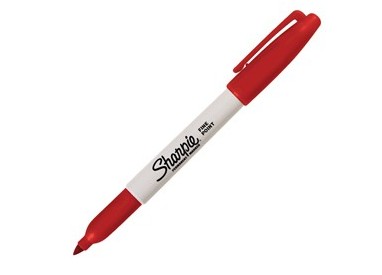 MARCATORE SHARPIE ROSSO PERMANENTE P.FINE