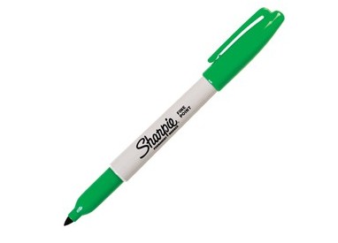 MARCATORE SHARPIE VERDE PERMANENTE P.FINE