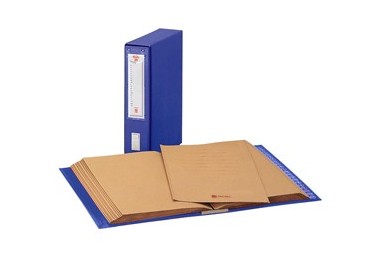 CLASSIFICATORE ALFABETICO MEC 20 BLU 23X32CM, DORSO 8.5CM