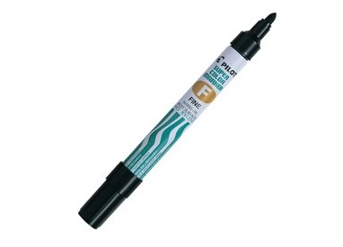 Marcatore SUPER COLOR PERMANENT punta fine nero PILOT