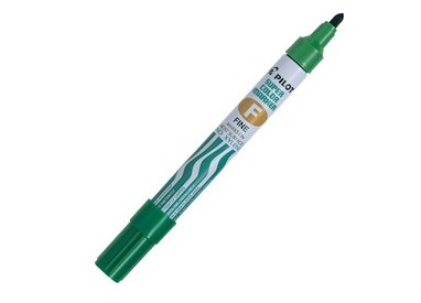Marcatore SUPER COLOR PERMANENT punta fine verde PILOT
