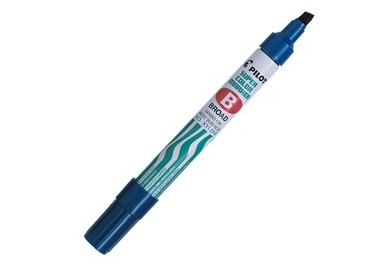 Marcatore SUPER COLOR PERMANENT punta scalpello blu PILOT
