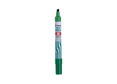 Marcatore SUPER COLOR PERMANENT punta scalpello verde PILOT