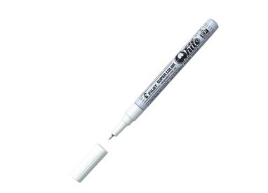 Marcatore SUPER COLOR punta extra fine vernice white PILOT