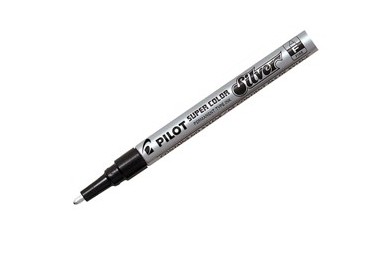 Marcatore SUPER COLOR punta fine vernice silver PILOT