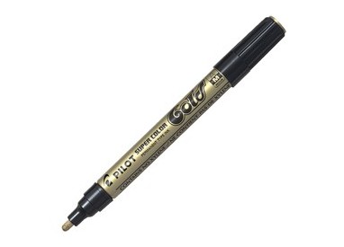 Marcatore SUPER COLOR punta media vernice gold PILOT