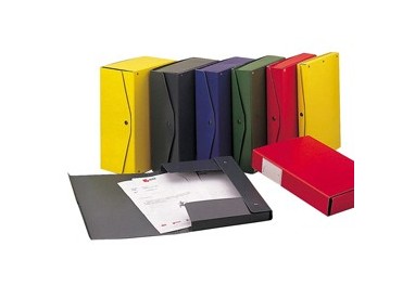 Scatola archivio PROJECT 6 rosso 25x35cm dorso 6cm KING MEC