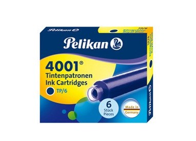 SCATOLA 6 CARTUCCE INCHIOSTRO TP/6 BLU ROYAL PELIKAN 4001 (0ATM01)