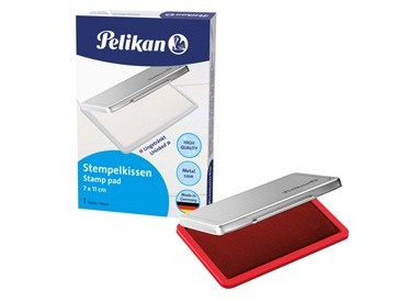 CUSCINETTO TIMBRI 7X11CM PELIKAN N.2 ROSSO