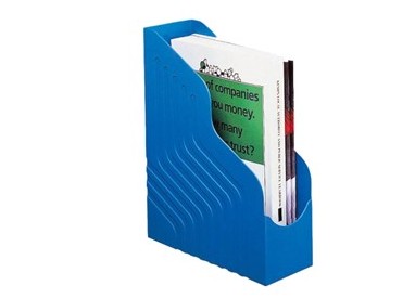 Portariviste MAGAZINE RACK JUMBO 25x32cm dorso 10cm blu REXEL