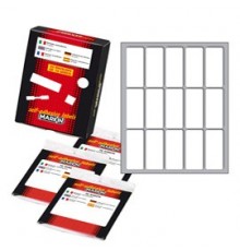 Etichetta adesiva bianca 46x20mm (10fogli x 15etichette) Markin